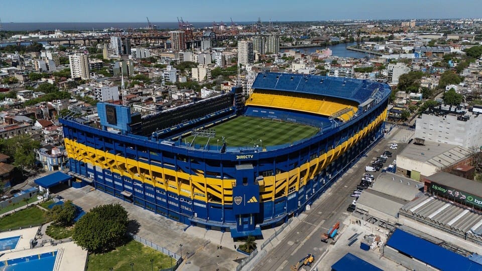 Estadio. Boca Juniors contra Racing Club