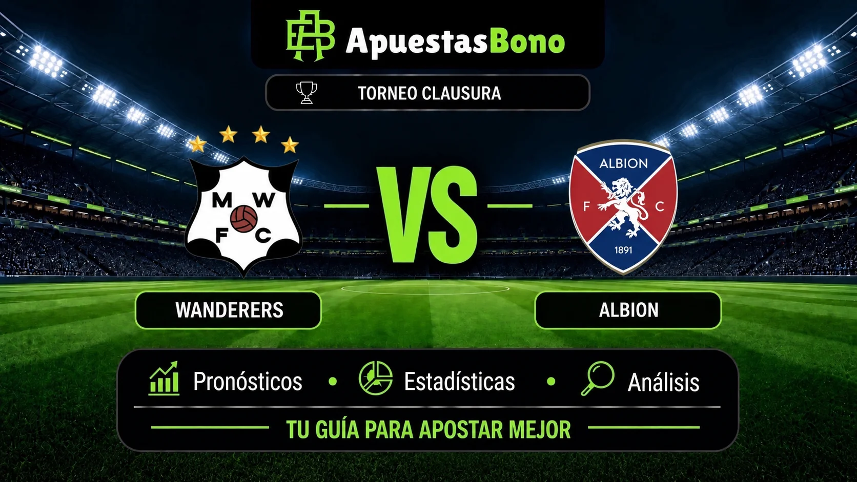 Predicción y análisis de Wanderers contra Albion –Liga Uruguaya Clausura 2026– 28 de septiembre (20:00 hora local)