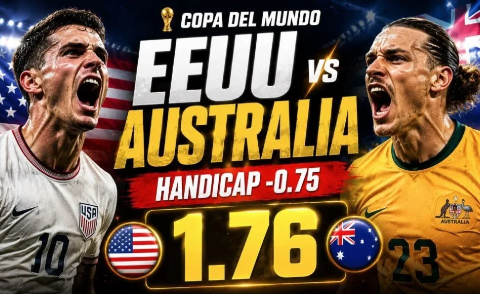 Estados Unidos contra Australia: Hándicap -0.75 @1.769
