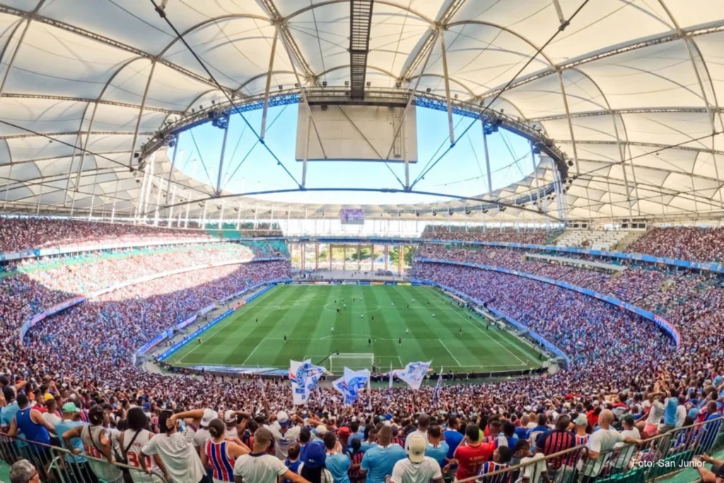 Estadio Arena Fonte Nova - Bahia contra Palmeiras –Liga Brasil 2026– 5 de Abril (19:30 hora local)